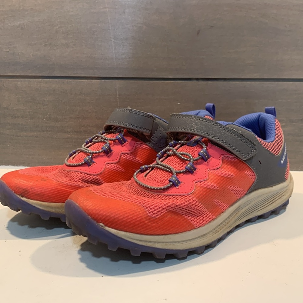 Merrell Girls Nova 3 Sneaker Pink Gray Size 5 Outdoor Hiking Breathable - Picture 2 of 6
